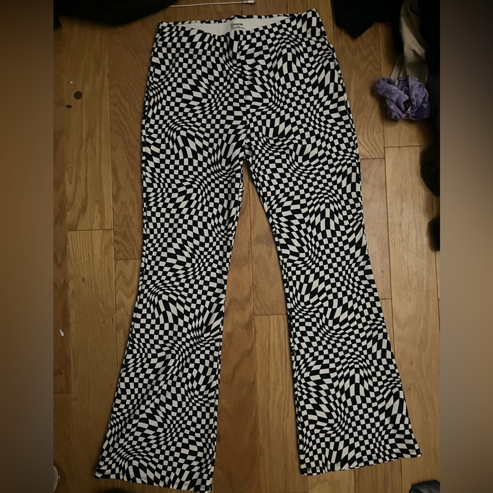 Black and white funky pants from garage